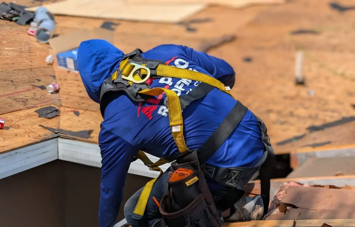 All Pro Roofing replacing an old roof
