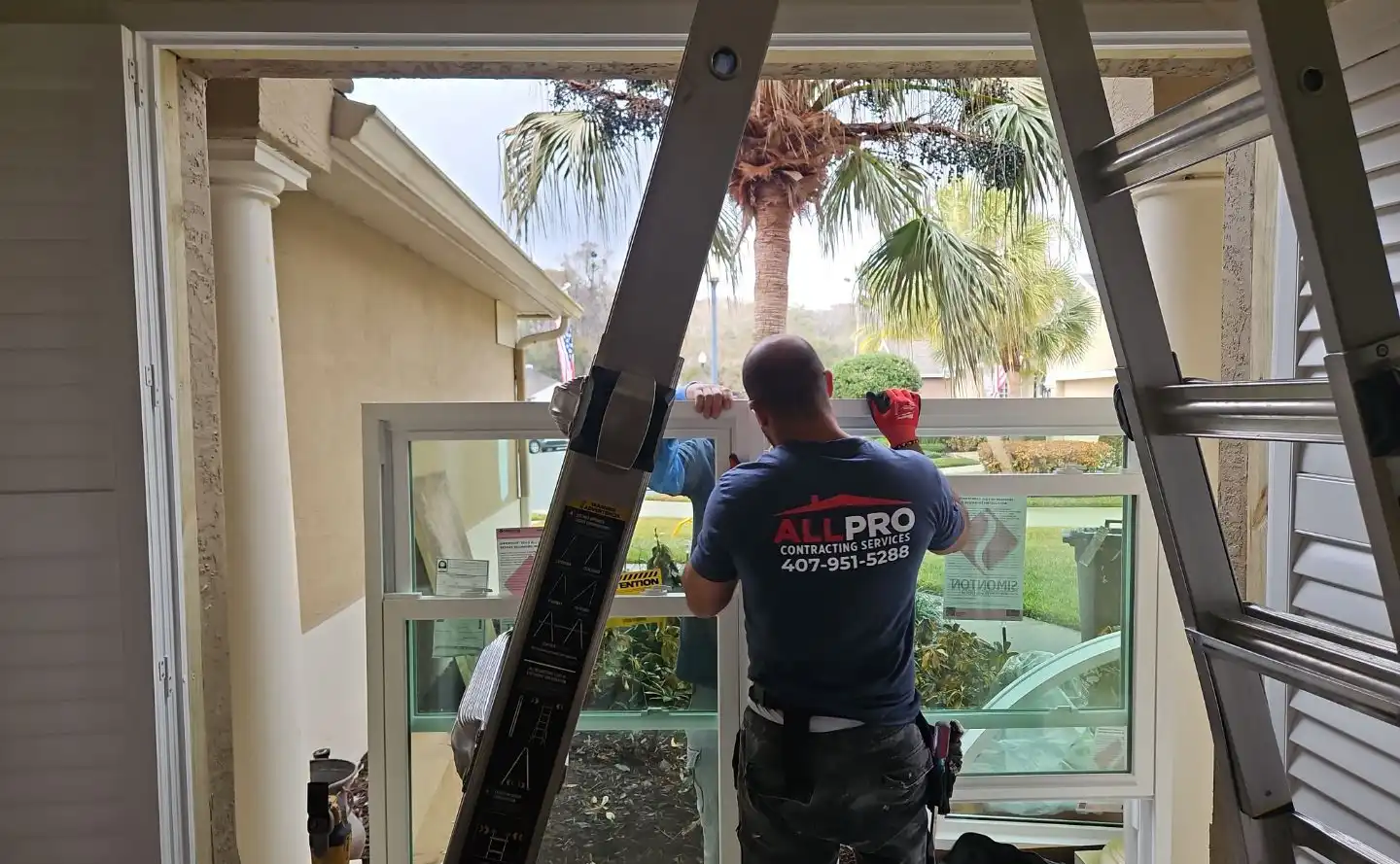 Professional window installation by All Pro