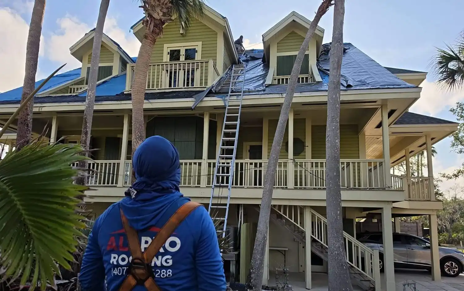 Emergency Tarp Services by All Pro Roofing